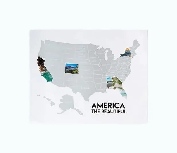 Product Image of the America the Beautiful Scratch-Off Poster