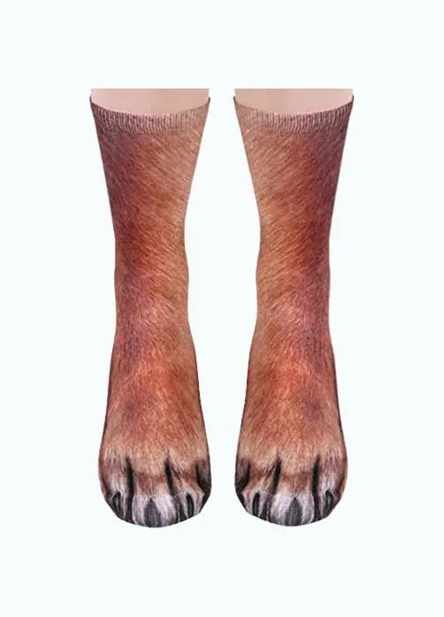 Product Image of the Animal Paw Socks
