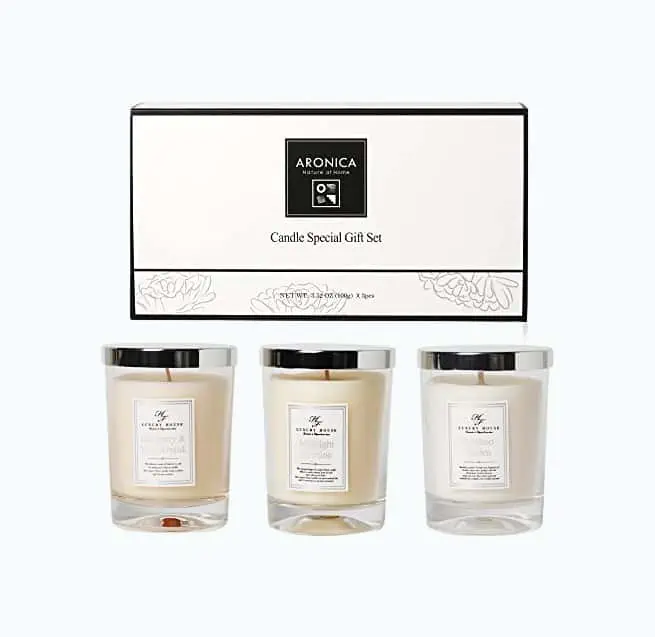 Product Image of the Aronica Fragrance Soy Candle Gift Set