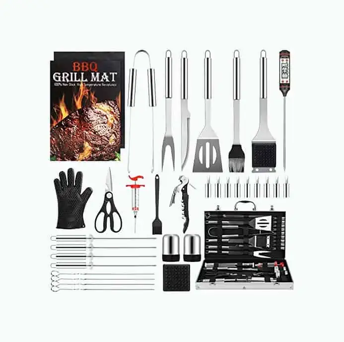 Product Image of the BBQ Tools Set with Aluminum Case