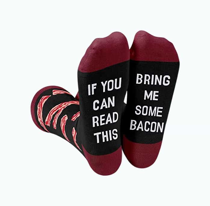 Product Image of the Bacon Novelty Socks