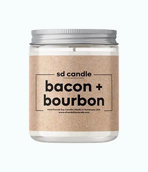 Product Image of the Bacon & Bourbon Man Candle