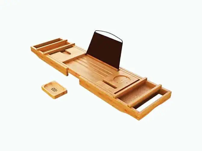 Product Image of the Bamboo Bathtub Caddy Tray