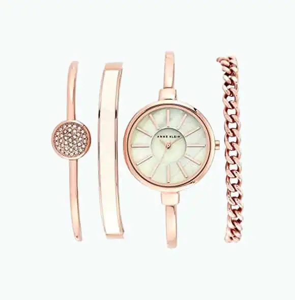 Product Image of the Bangle Watch And Bracelet Set