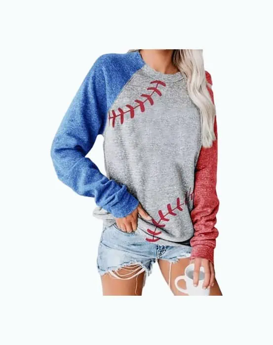 Product Image of the Baseball Pullover Top