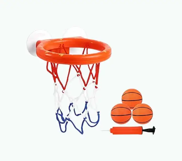 Product Image of the Bathtub Basketball Hoop & Balls Set