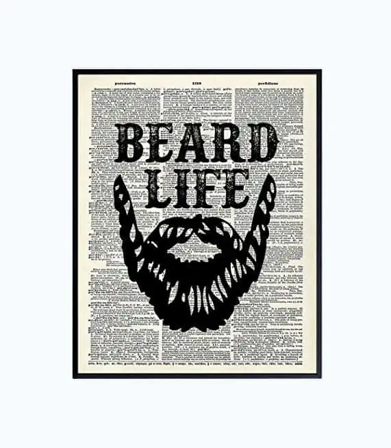 Product Image of the Beard Life Wall Art