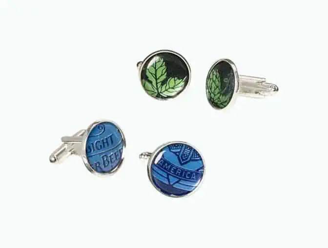 Product Image of the Beer Can Cufflinks
