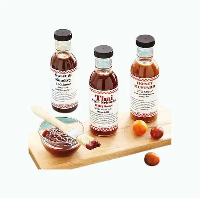 Product Image of the Beer-Infused BBQ Sauce Set