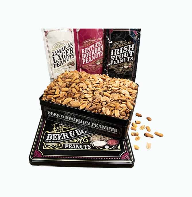 Product Image of the Beer & Bourbon Nuts Gift Tin