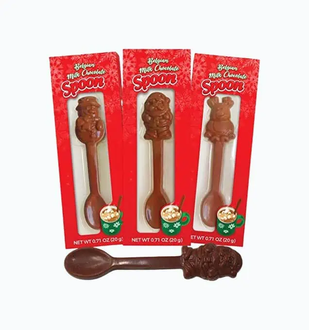 Product Image of the Belgian Chocolate Stirring Spoons