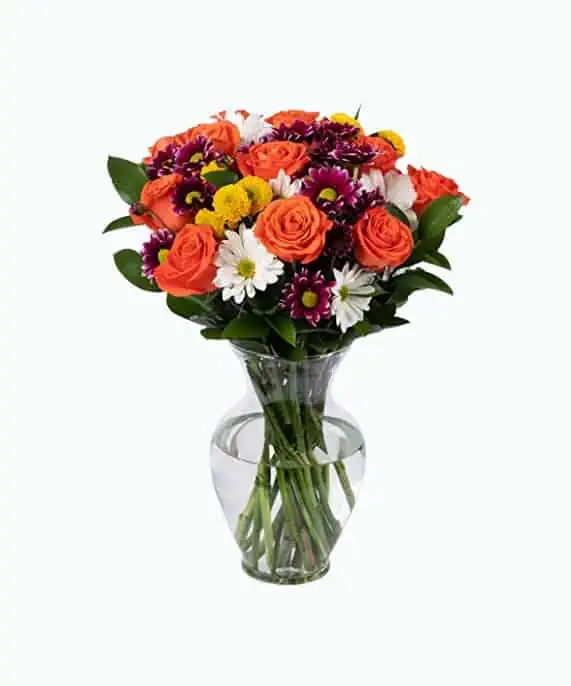 Product Image of the Benchmark Bouquets Life is Good Flowers with Vase