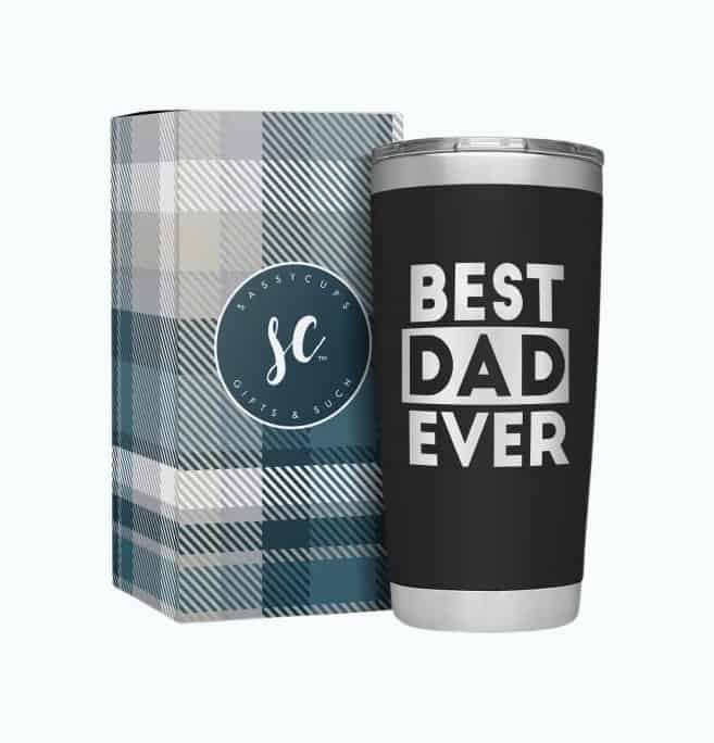 Product Image of the Best Dad Ever Travel Coffee Mug