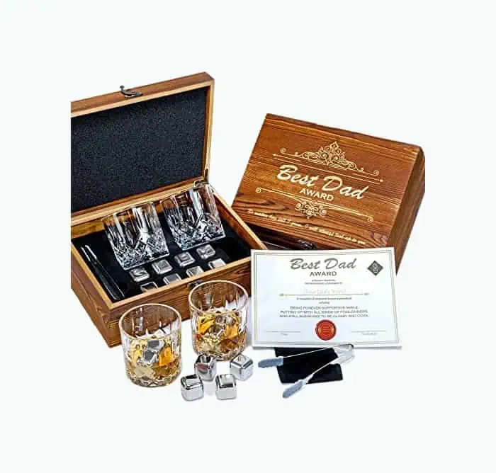 Product Image of the Best Dad Whiskey Set