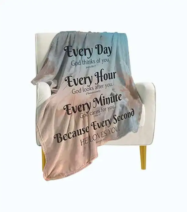 Product Image of the Bible Verse Blanket