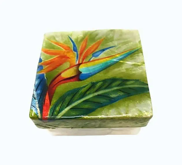 Product Image of the Bird Of Paradise Keepsake Box
