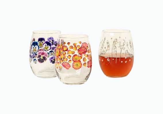 Product Image of the Birth Month Flower Glass