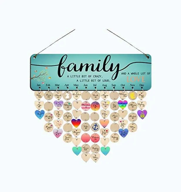 Product Image of the Birthday Reminder Wall Hanging