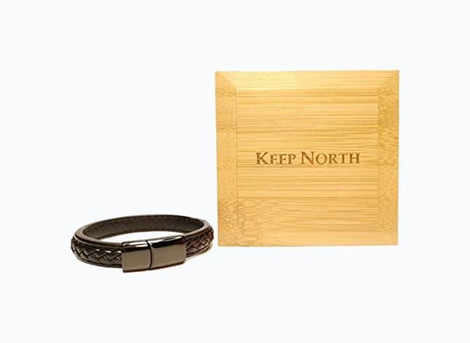 Product Image of the Black Leather Bracelet