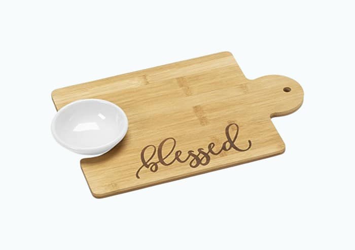 Product Image of the Blessed Cutting Board and Bowl