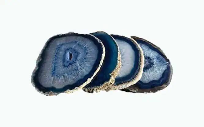 Product Image of the Blue Agate Coasters