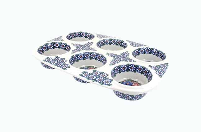 Product Image of the Blue Rose Polish Pottery Muffin Pan