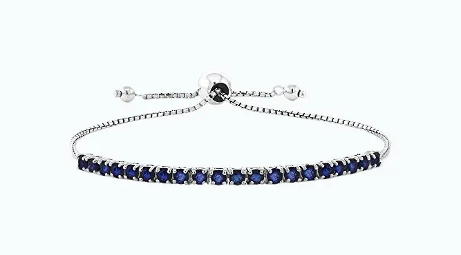 Product Image of the Blue Sapphire Tennis Bracelet
