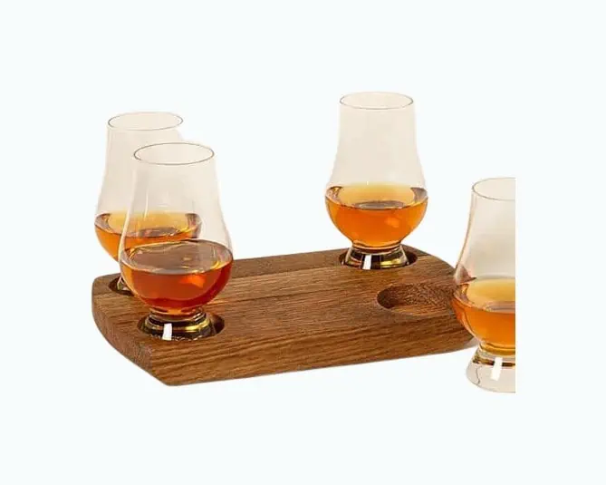 Product Image of the Bourbon Barrel Flight with Glasses