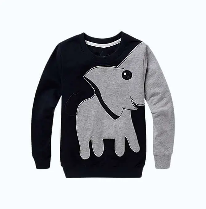 Product Image of the Boys Sweatshirts Elephant Pullover