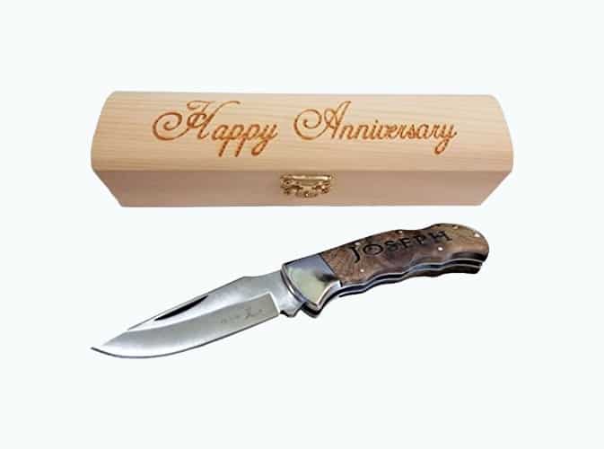 Product Image of the Brass Honcho for Men | Personalized Pocket Knife