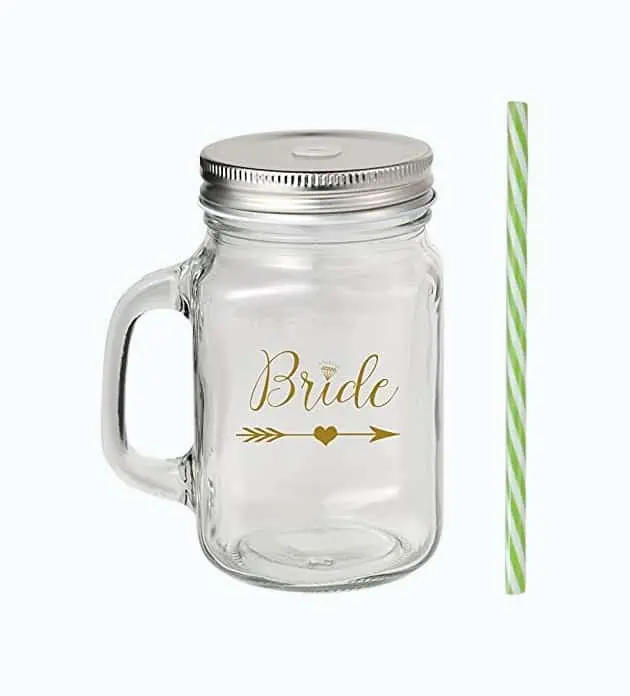 Product Image of the Bride Mason Jar