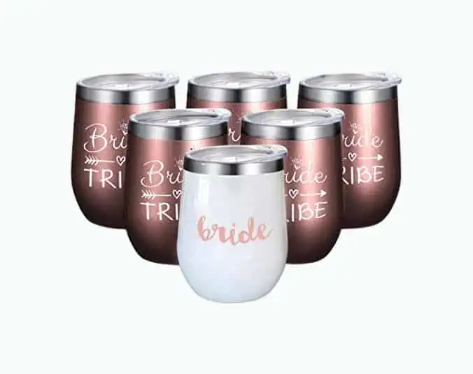 Product Image of the Bride Tribe Wine Tumblers