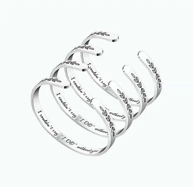 Product Image of the Bridesmaid Cuff Bracelet Set