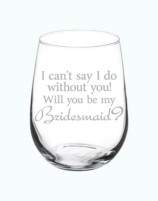 Product Image of the Bridesmaid Proposal Wineglass