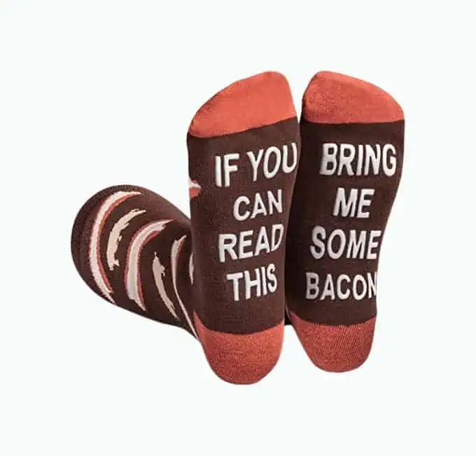 Product Image of the Bring Me Some Bacon Novelty Socks