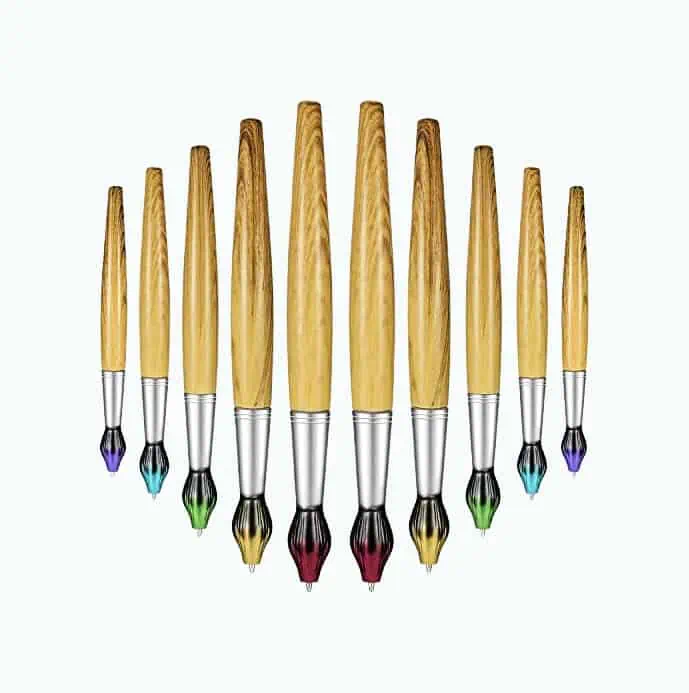 Product Image of the Brush Shaped Ballpoint Pens Set