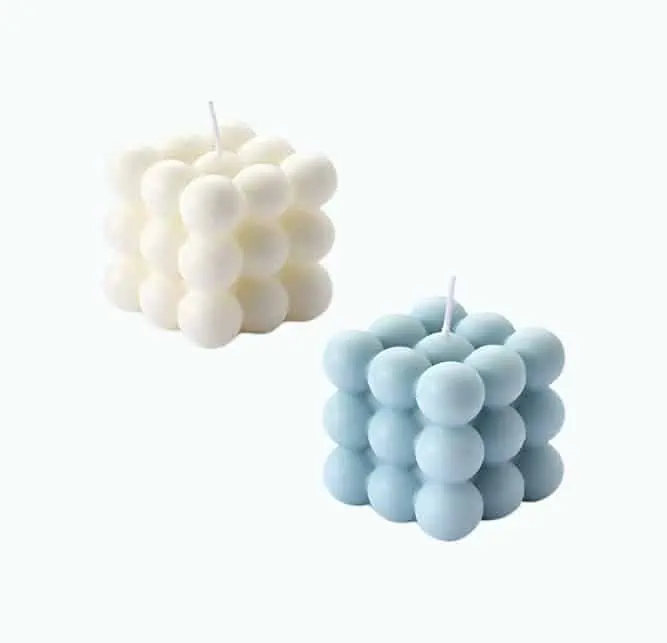 Product Image of the Bubble Candle - Cube Soy Wax Candles