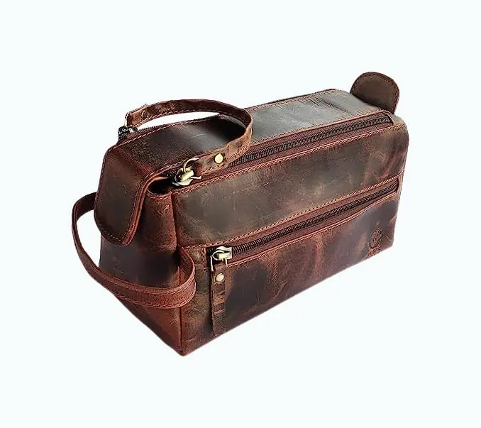 Product Image of the Buffalo Leather Toiletry Bag