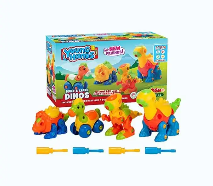 Product Image of the Build & Learn Dinosaur Toy Set