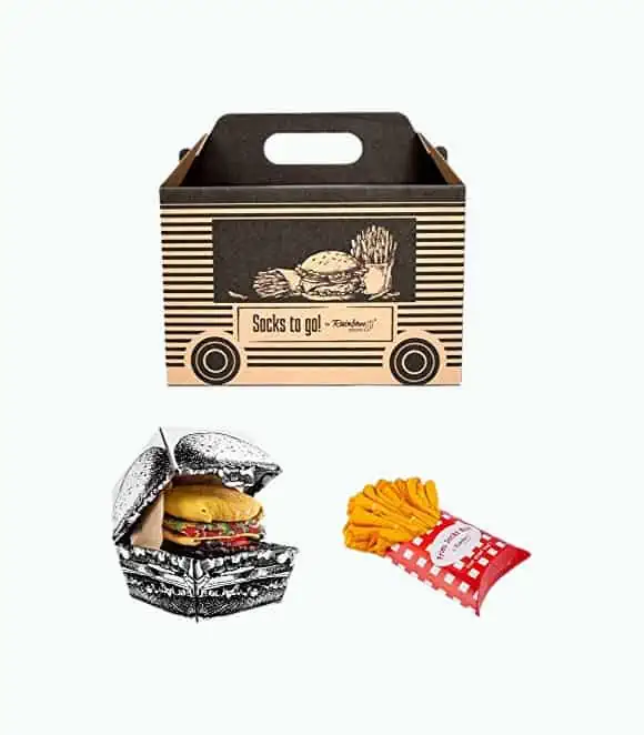 Product Image of the Burger And Fries To Go Sock Set