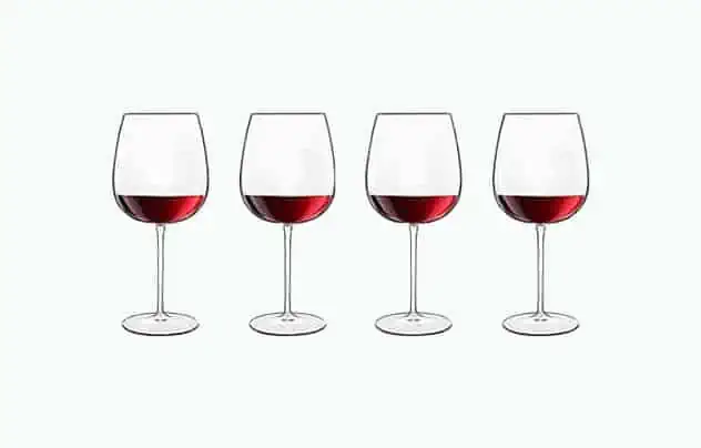 Product Image of the Burgundy Wine Glasses Set