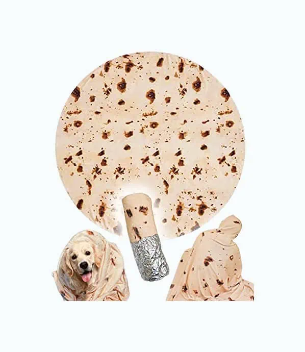 Product Image of the Burrito Tortilla Blanket