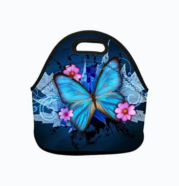 Product Image of the Butterfly Flowers Lunch Bag
