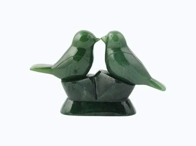Product Image of the Canadian Nephrite Jade Love Birds