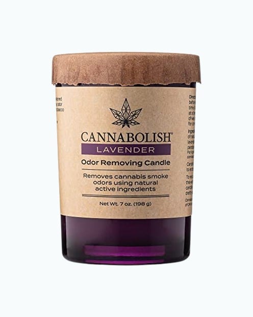 Product Image of the Cannabolish Lavender Smoke Odor Eliminating Candle