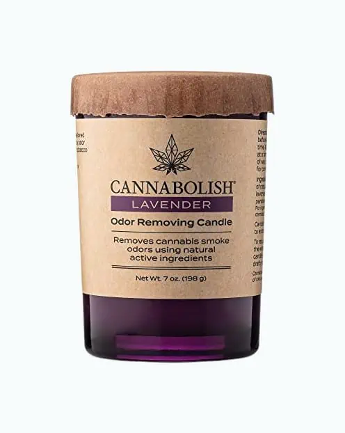 Product Image of the Cannabolish Lavender Smoke Odor Eliminating Candle
