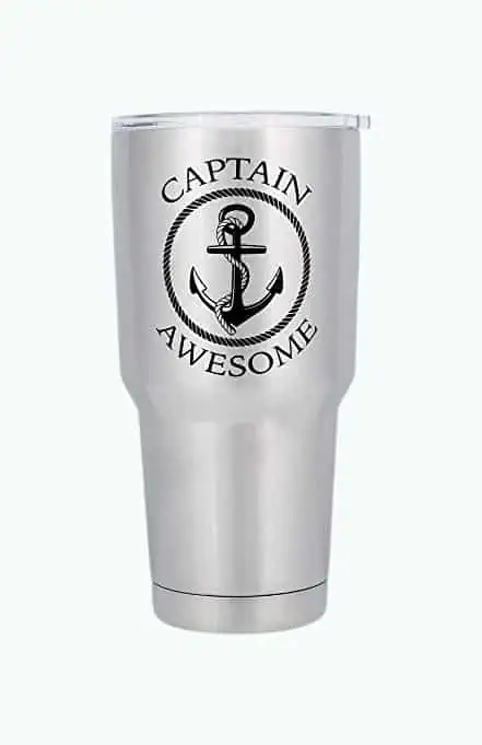 Product Image of the Captain Awesome Stainless Steel Travel Mug with Lid