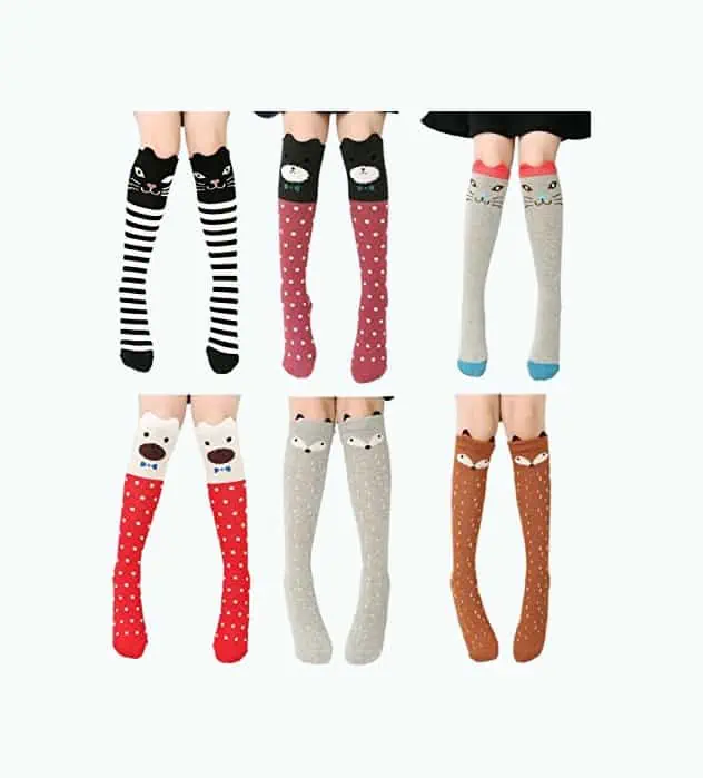 Product Image of the Cartoon Animal Socks