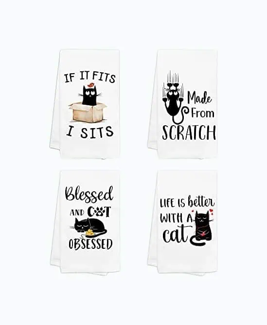 Product Image of the Cat Dish Towels