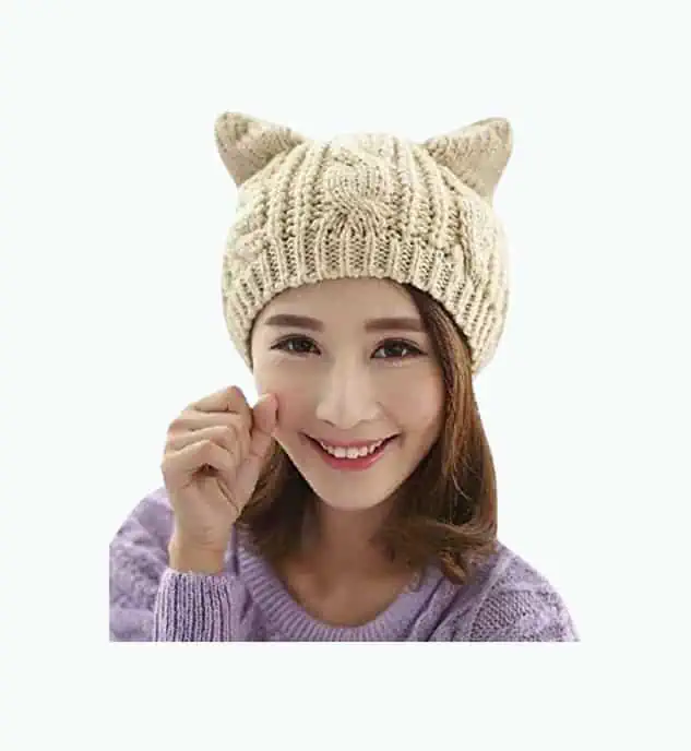 Product Image of the Cat Knit Hat